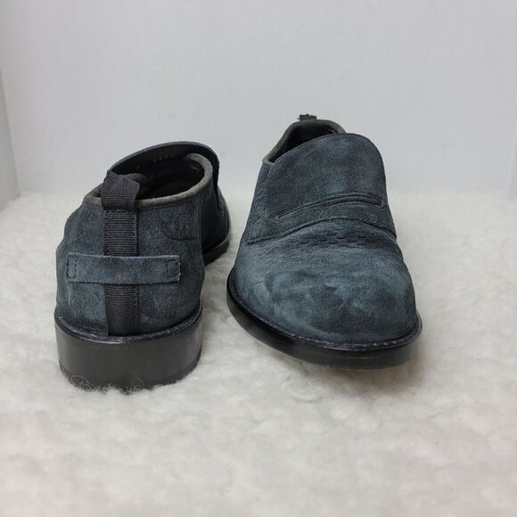 Barracuda Men\'s Size 7 Slip On  Blue  Peforaded Suede Penny Loafer Casual Shoes main image 7